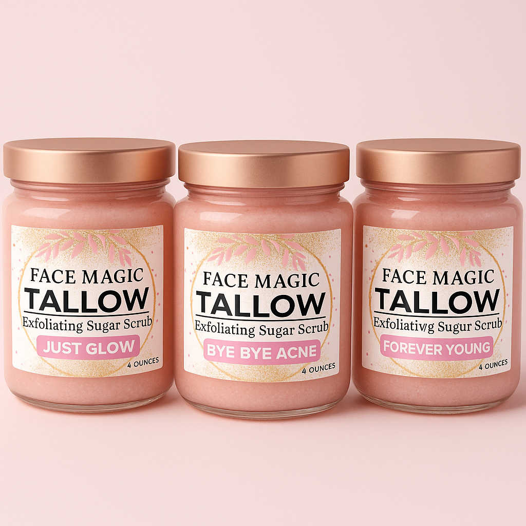 Face Magic: Forever Young-Tallow Anti-Aging Sugar Scrub