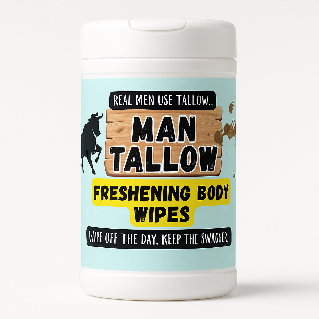 Man Magic:Tallow Body Freshening Wipes