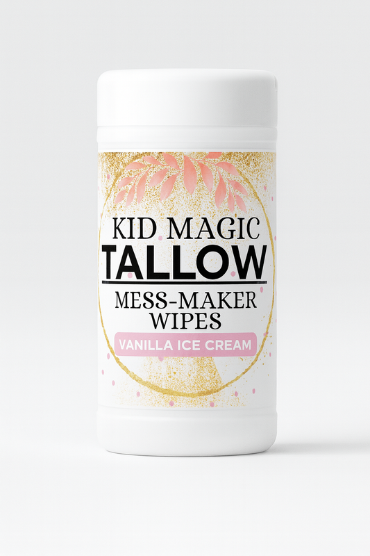 Kid Magic: Mess-maker Tallow Body Wipes