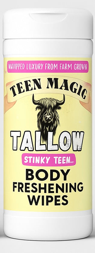 Teen Magic: Body Freshening Tallow Wipes