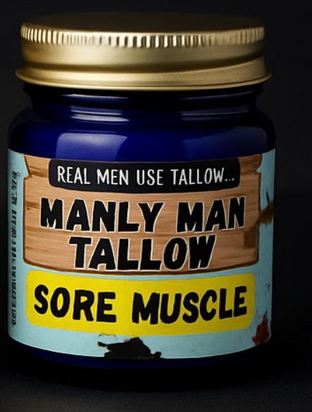 Man Magic: Tallow Sore Muscle Rub-Icy Mint